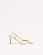 Valentino VLogo Signature Patent Leather Slingback Pump 80Mm